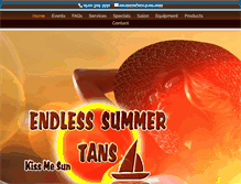 Tablet Screenshot of endlesssummertans.com
